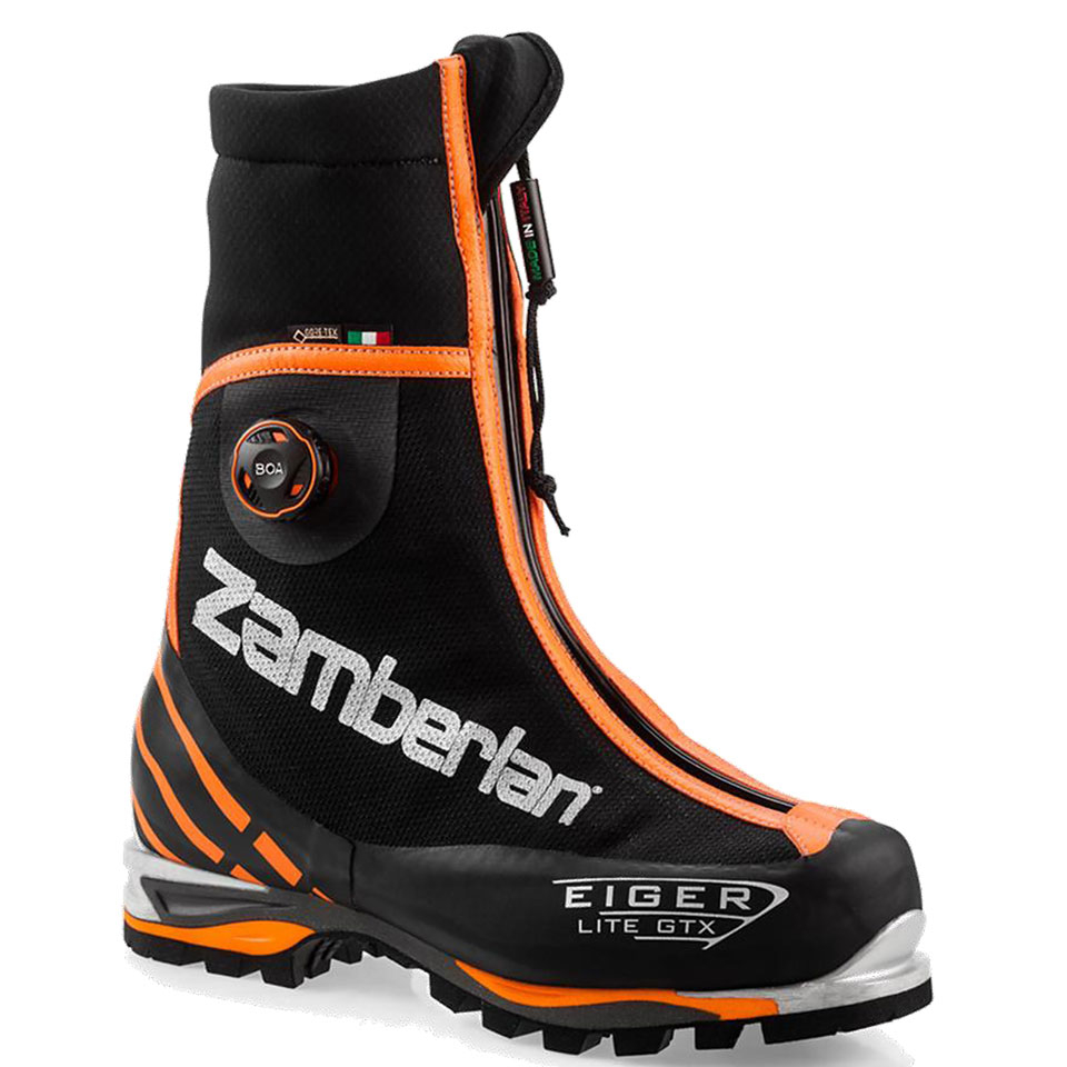 Zamberlan Boots NZ - 3030 EIGER LITE GTX® RR BOA® Black / Orange Mens Mountaineering Boots | ZLMS84972